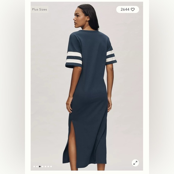 Brand New DAILY PRACTICE GRAPHIC T-SHIRT MIDI DRESS Small - Picture 4 of 4